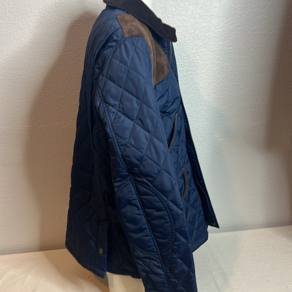 Polo Ralph Lauren Quilted Barn Jacket Navy XL – Corduroy Collar & Trim - Picture 8 of 12